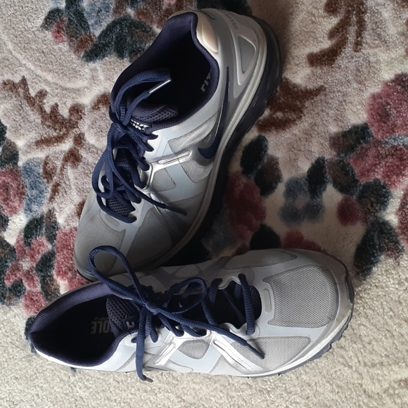 Nike Fitsole Excellerate Silver/Grey and Purple Running Shoes - Picture 2 of 7